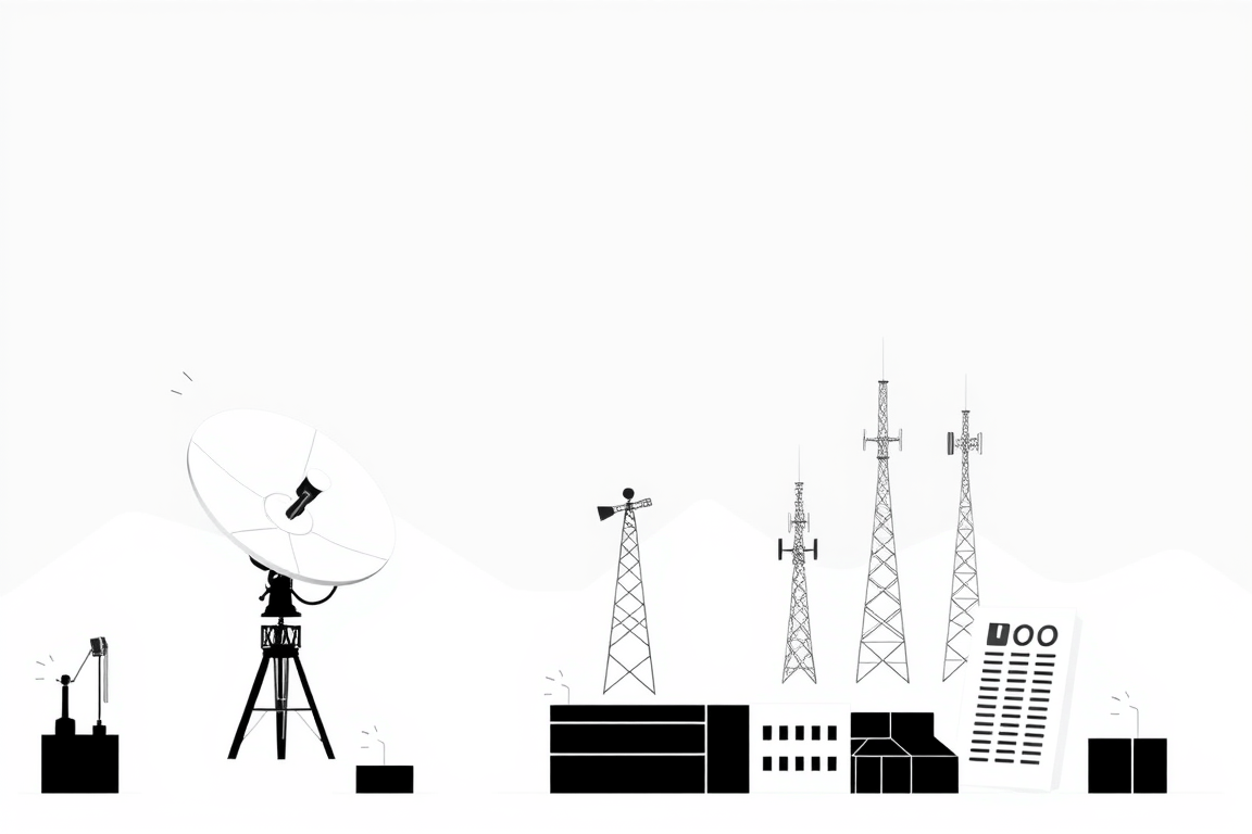 Telecom and satcom regulatory illustration